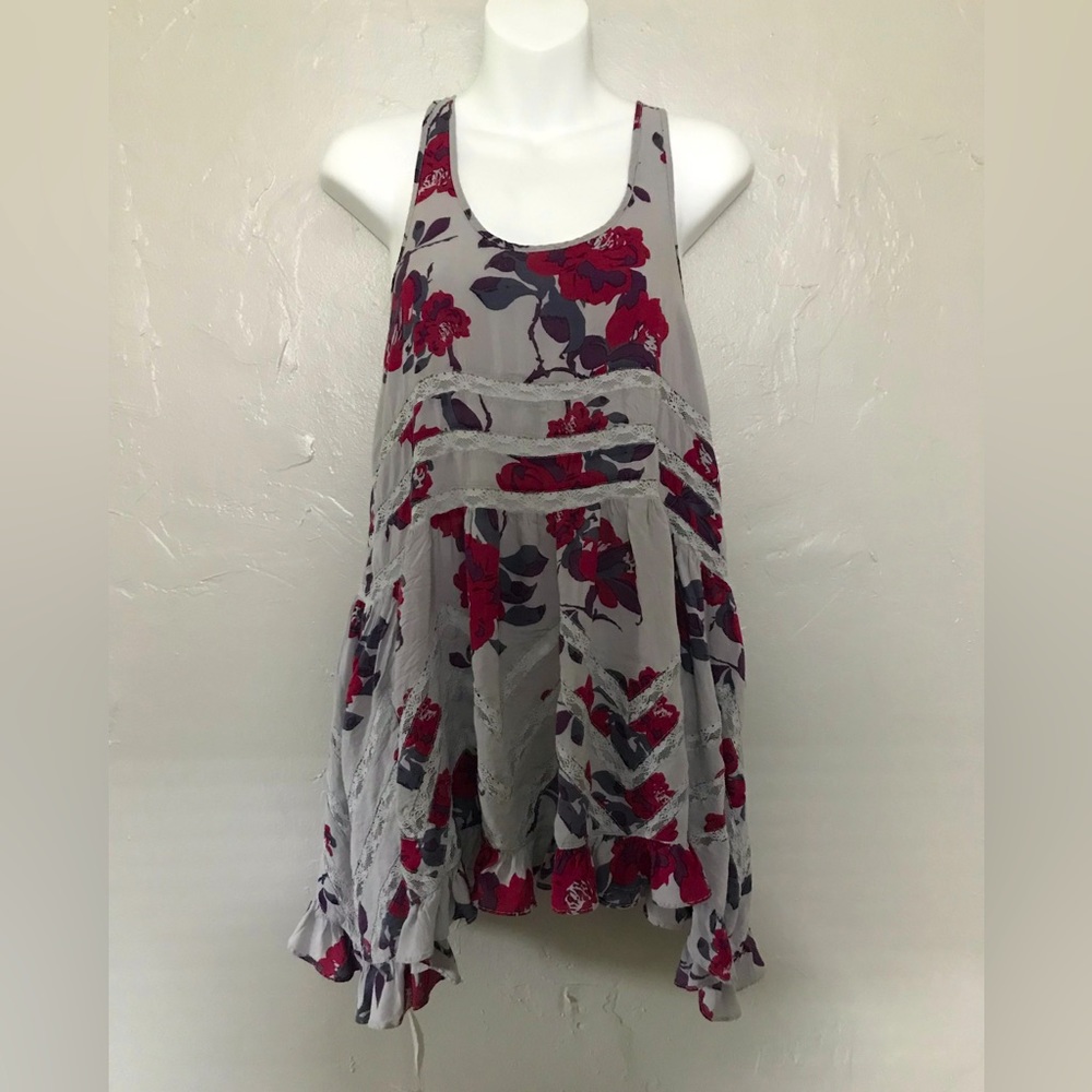 Free People Printed Trapeze Slip